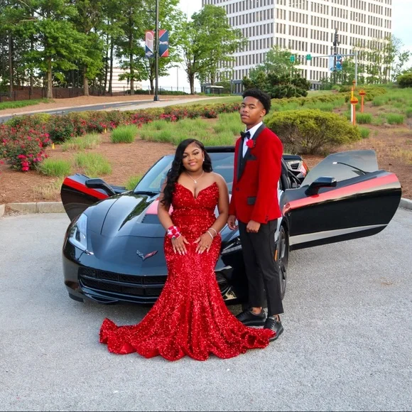 Simple Plain Red Suit Design Pin By V On Vestidos Black And Red Tux, Red  Prom